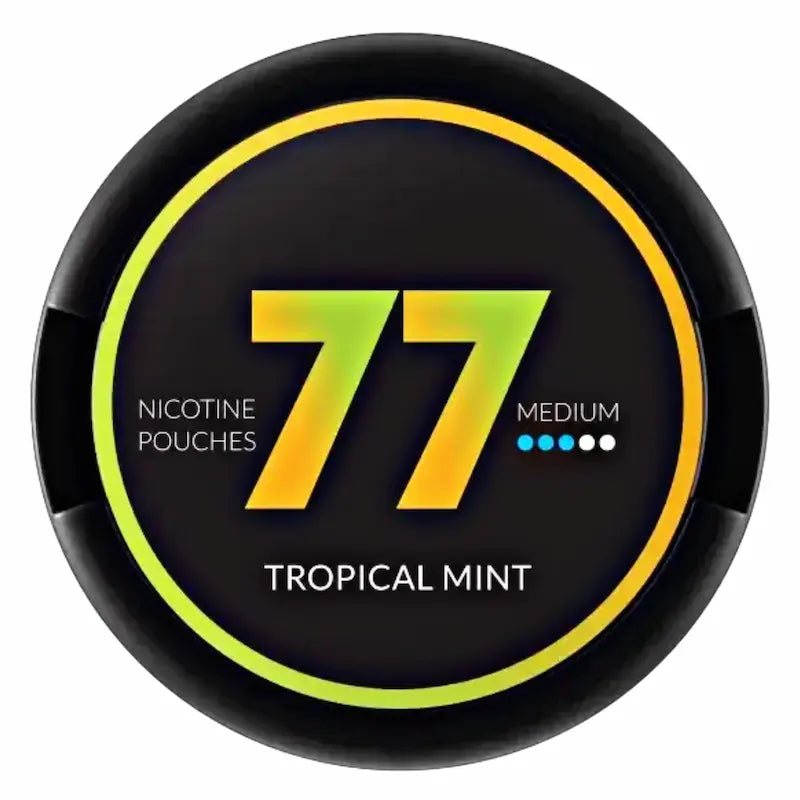 77 Tropical Mint 16mg nicotine pouches UK mint flavour next day delivery