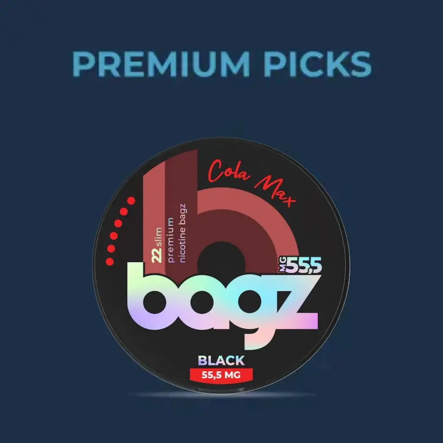 Buy BAGZ Cola Max 55.5mg Nicotine Pouches for £1.99
