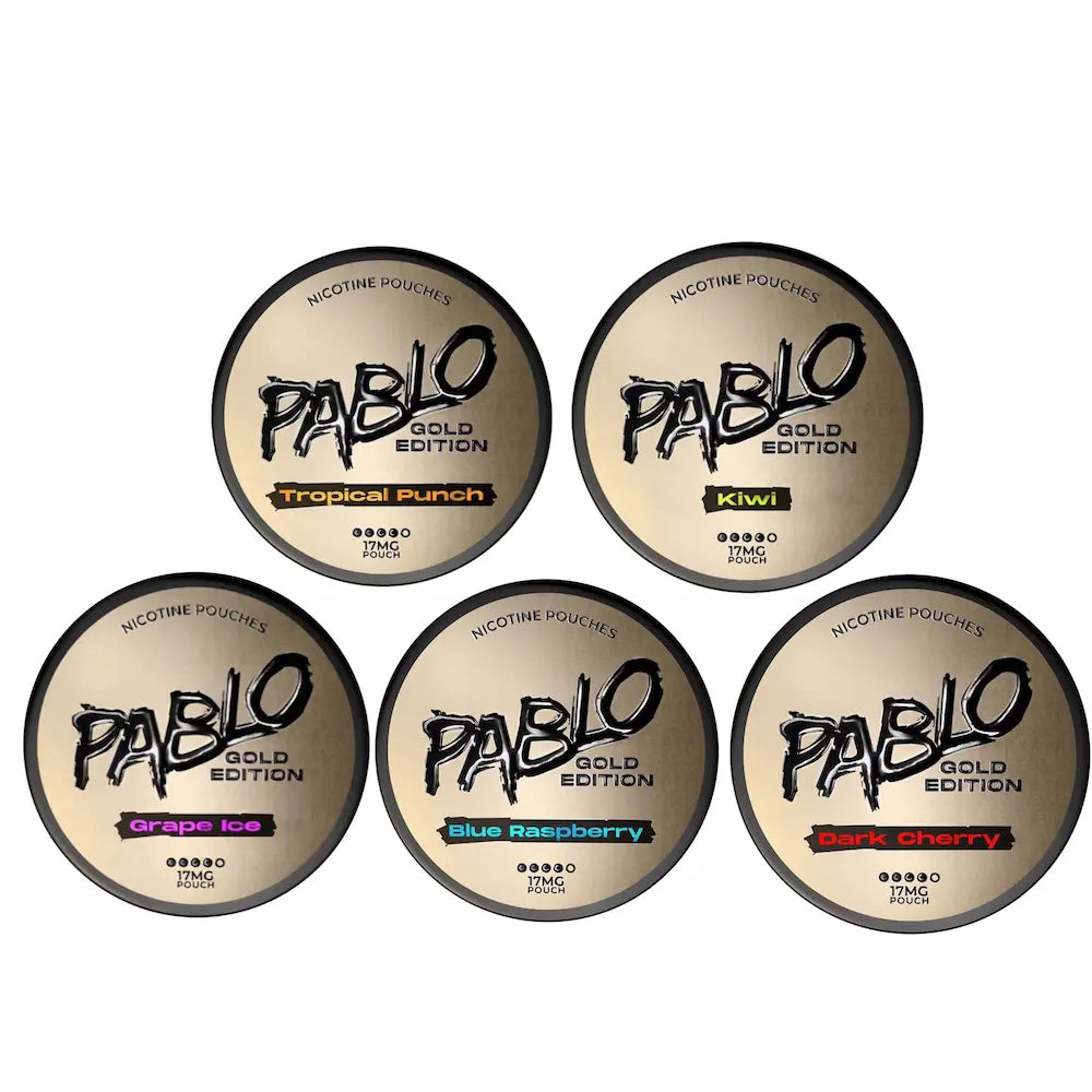 Buy PABLO Gold 17mg Bundle of 5 Pack Nicotine Pouches