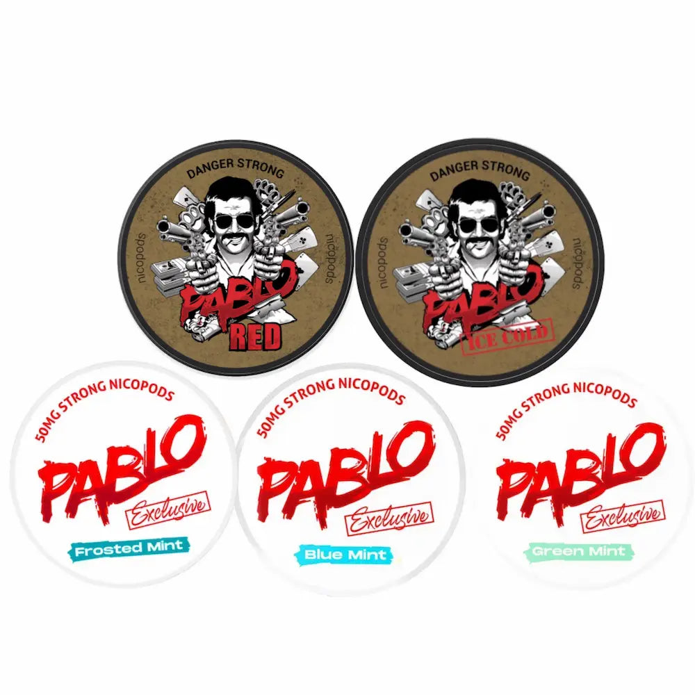 Buy PABLO Ice & Mint Bundle of 5 Pack Nicotine Pouches