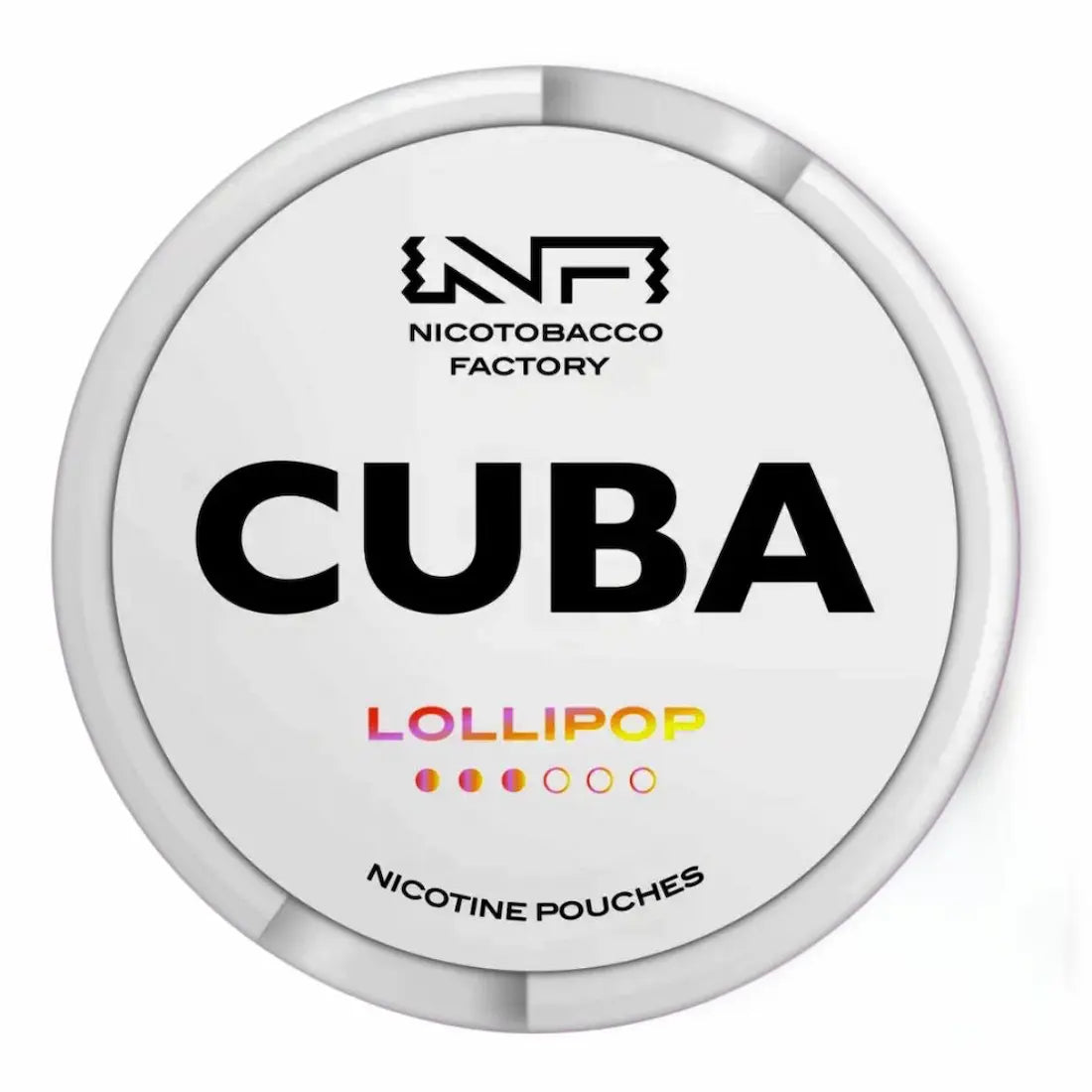 CUBA Whiteline Lollipop 10.2mg nicotine pouches candy flavour UK