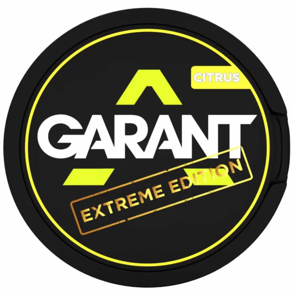 GARANT Citrus 50mg nicotine pouches strong citrus flavour UK