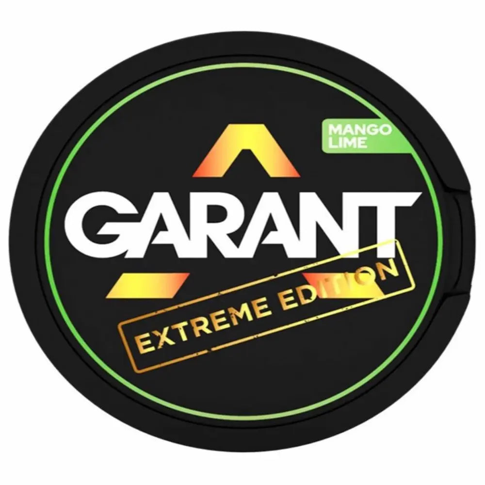 GARANT Mango Lime 50mg nicotine pouches strong tropical mango and lime flavour UK