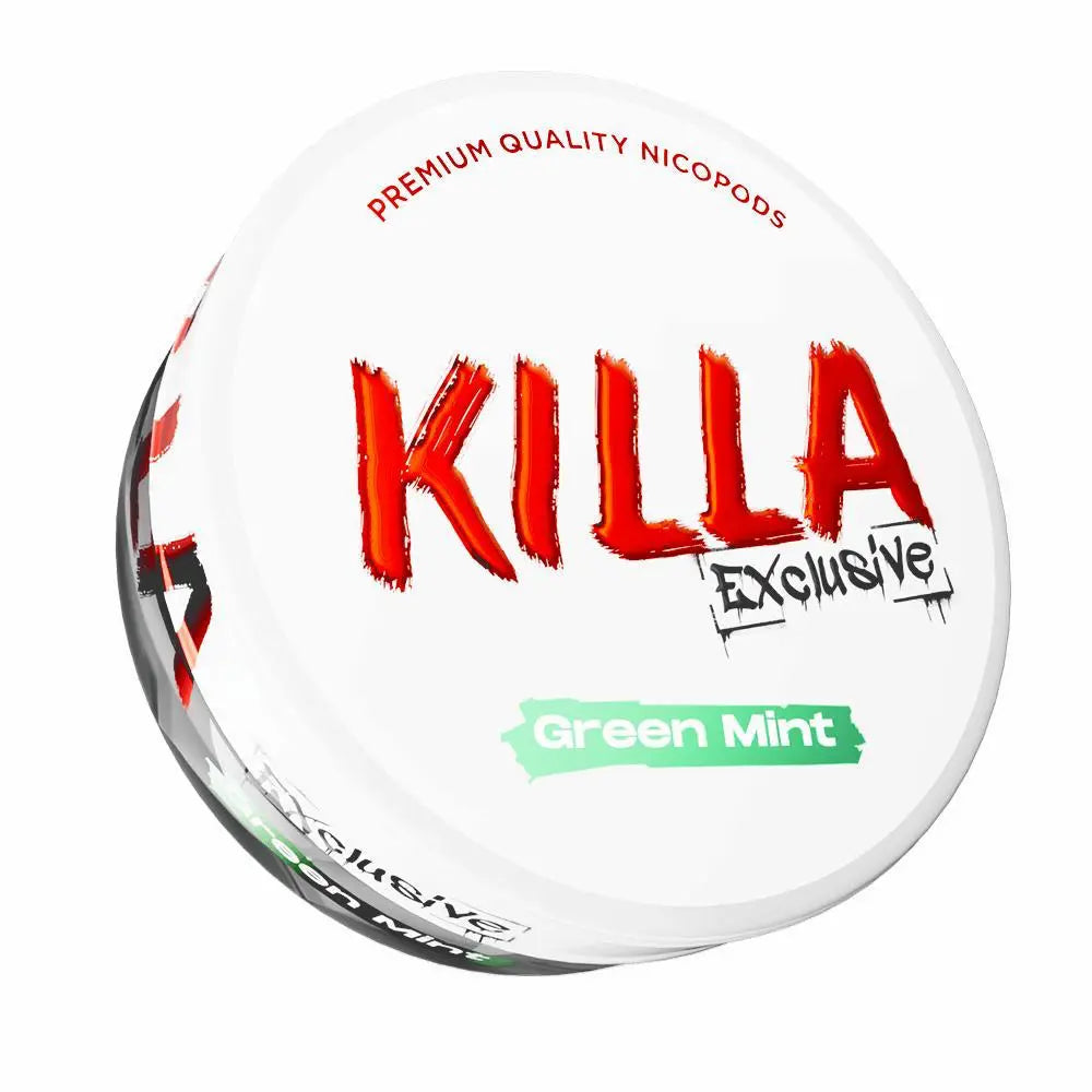 Buy KILLA EXCLUSIVE Green Mint 16mg Nicotine Pouches