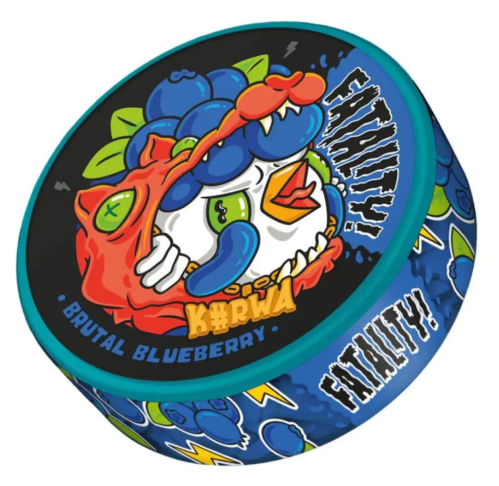 KURWA Fatality Brutal Blueberry 47mg strong nicotine pouches UK