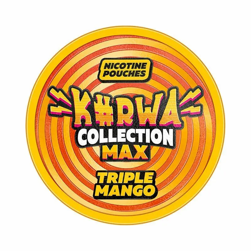 KURWA Collection Max Triple Mango 43mg strong nicotine pouches UK