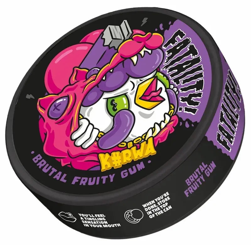 KURWA Fatality Black Fruity Mint 47mg strong nicotine pouches UK