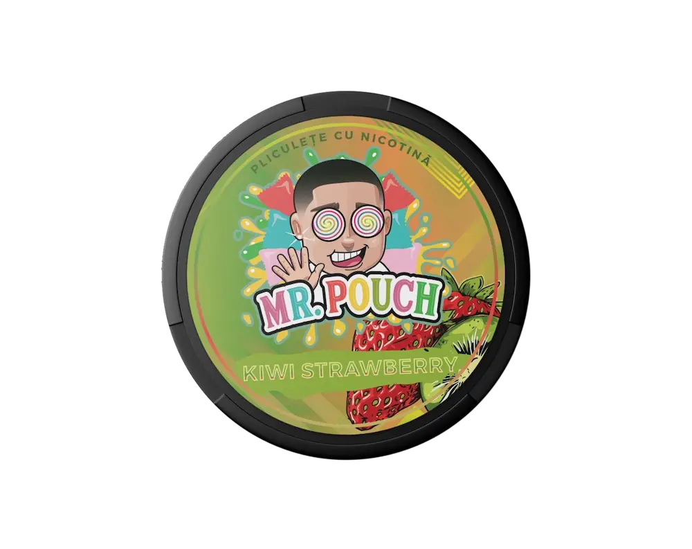MR POUCH Strawberry Kiwi 20mg nicotine pouches UK sweet fruit flavour slim discreet strong fast delivery