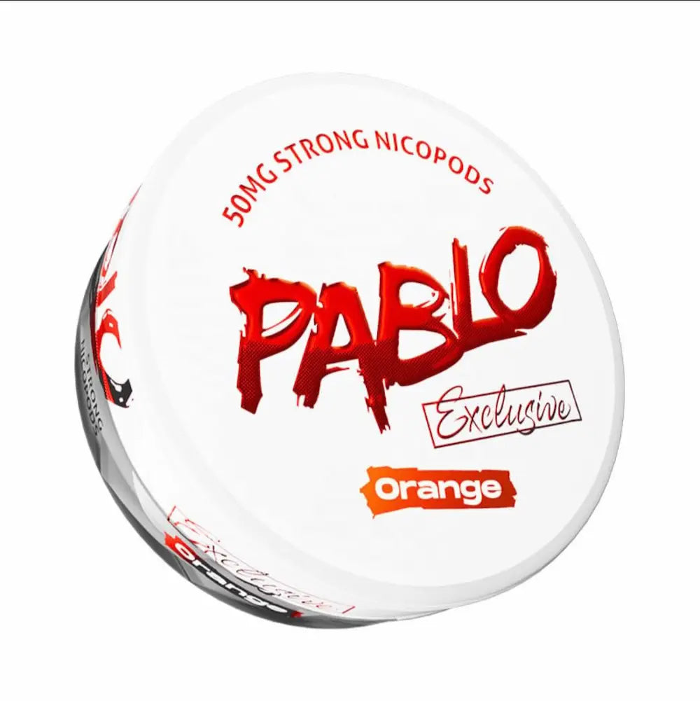 Pablo Exclusive Orange 50mg nicotine pouches UK citrus orange flavour strong pouch