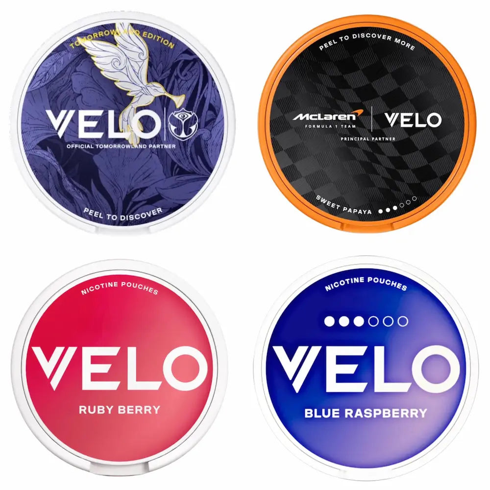 VELO Special Edition 8mg nicotine pouches bundle of 4 cans