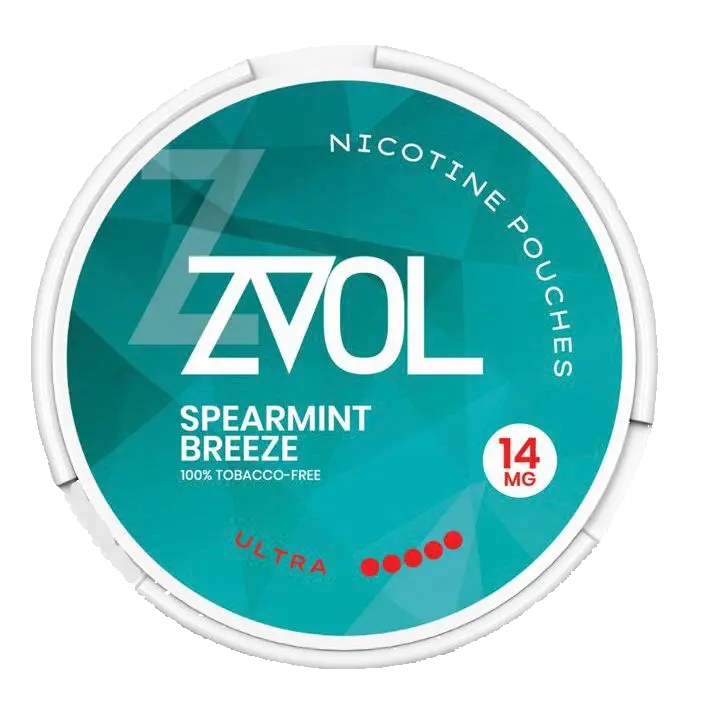 ZVOL Spearmint Breeze 14mg Nicotine Pouches