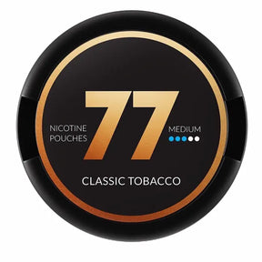 77 Classic Tobacco 16mg nicotine pouches UK tobacco flavour next day delivery
