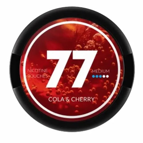 77 Cola Cherry 16mg nicotine pouches UK cola cherry flavour next day delivery