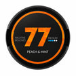 77 Peach and Mint medium strength nicotine pouches