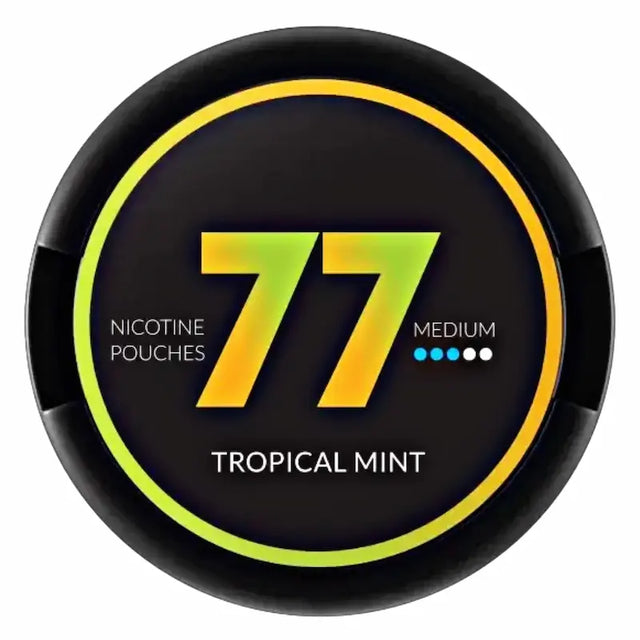 77 Tropical Mint 16mg nicotine pouches UK mint flavour next day delivery