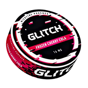 GLITCH Frozen Cherry Cola 16mg nicotine pouches UK

