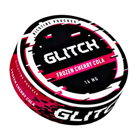 GLITCH Frozen Cherry Cola 16mg nicotine pouches UK
