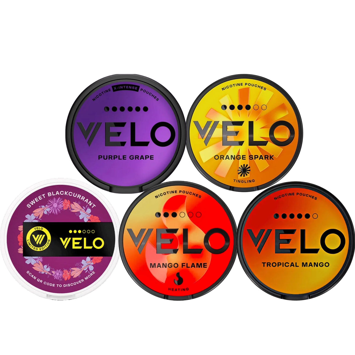 Bundle of 5: VELO Fruity