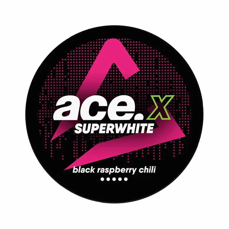 ACE X Black Raspberry Chili 16mg nicotine pouches berry and chili flavour UK