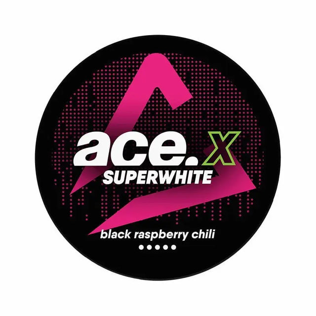 ACE X Black Raspberry Chili 16mg nicotine pouches berry and chili flavour UK