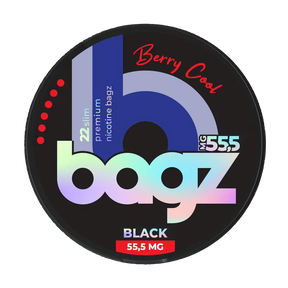 BAGZ berry cool 55.5mg nicotine pouches berry menthol flavour