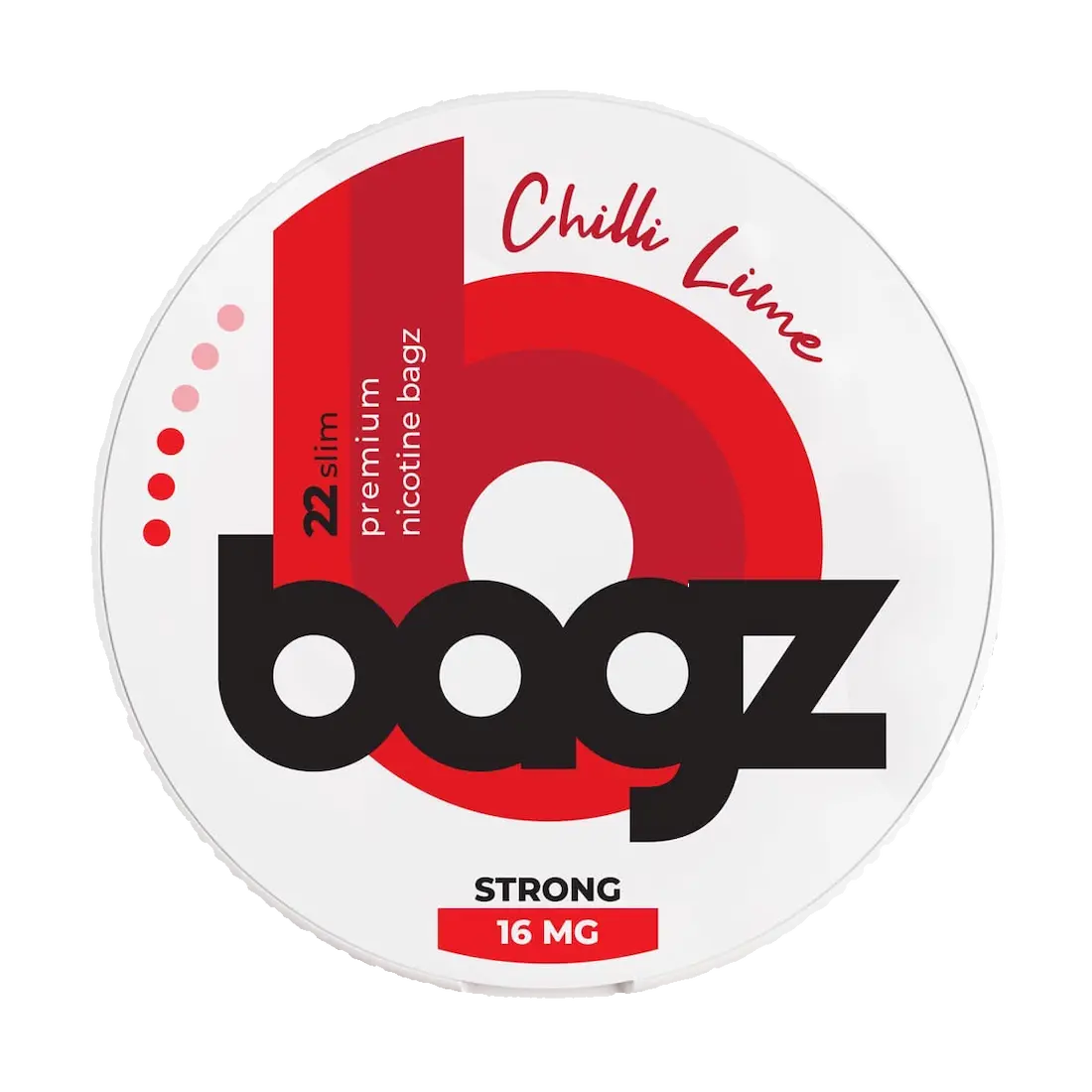 BAGZ chili lime 16mg nicotine pouches spicy lime