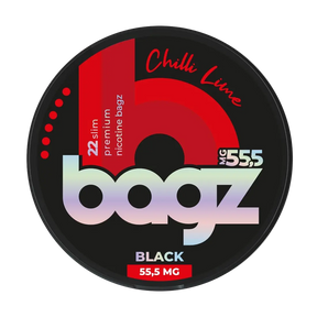 BAGZ chili lime 55.5mg nicotine pouches spicy citrus flavour