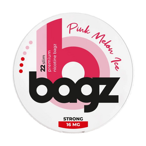 BAGZ pink melon ice 16mg nicotine pouches sweet melon flavour
