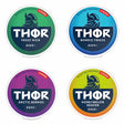 Bundle of 4 THOR 12.6mg nicotine pouches featuring assorted flavours in a tobacco free format