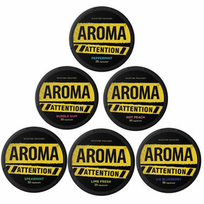 Bundle of 6 Aroma Attention 35mg nicotine pouches – tobacco-free nicotine pouches