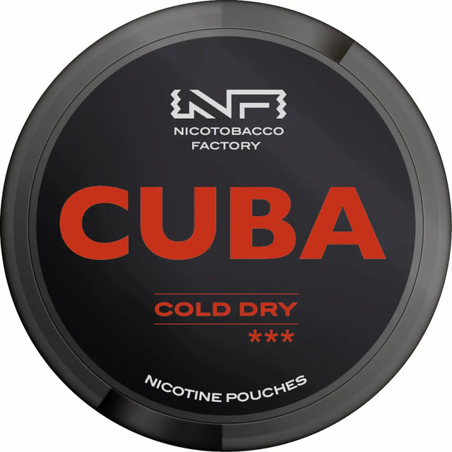 Buy CUBA BLACKLINE Cold Dry 43mg Nicotine Pouches