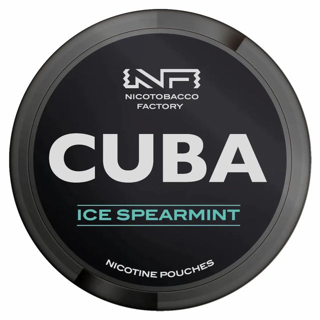 CUBA Blackline Ice Spearmint 43mg nicotine pouches cooling mint flavour UK