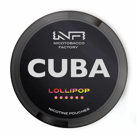 Buy CUBA Blackline LOLLIPOP 43MG Nicotine Pouches