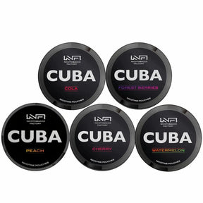 CUBA Blackline mixed bundle of 5 nicotine pouches 43mg multiple flavours UK