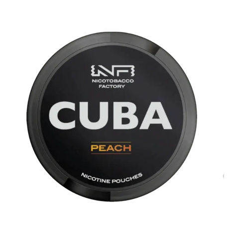 CUBA Blackline Peach 43mg nicotine pouches strong peach flavour UK