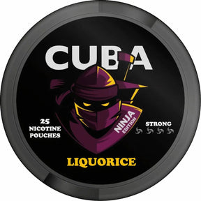 CUBA Ninja Liquorice 150mg nicotine pouches liquorice flavour