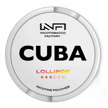CUBA Whiteline Lollipop 10.2mg nicotine pouches candy flavour UK