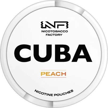 Buy CUBA WHITELINE Peach 16mg Nicotine Pouches