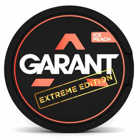 GARANT Ice Peach 50mg nicotine pouches strong icy peach flavour UK