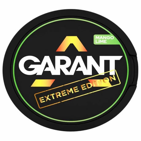 GARANT Mango Lime 50mg nicotine pouches strong tropical mango and lime flavour UK