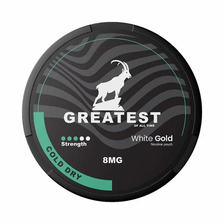 Greatest Cold Dry 8mg nicotine pouches UK light mint flavour