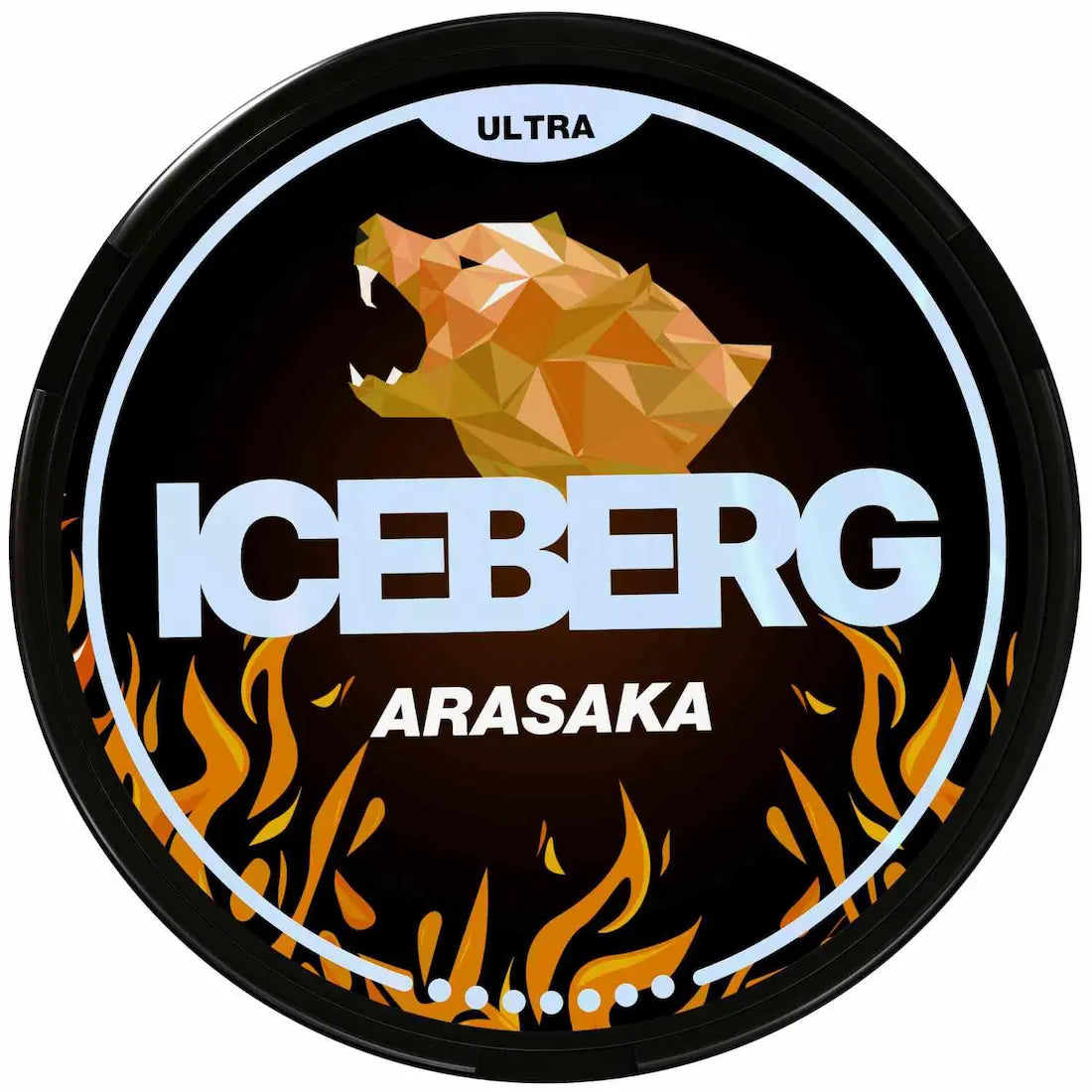 ICEBERG Arasaka 70mg strong nicotine pouches can