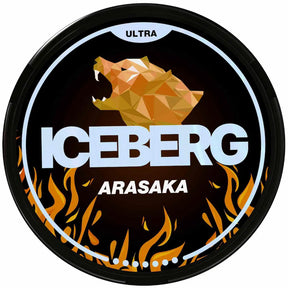 ICEBERG Arasaka 70mg strong nicotine pouches can