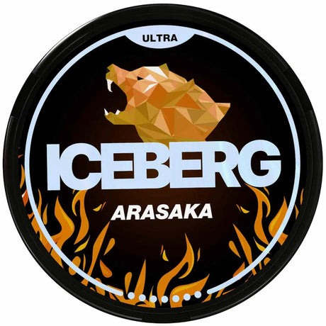 ICEBERG Arasaka 70mg strong nicotine pouches can