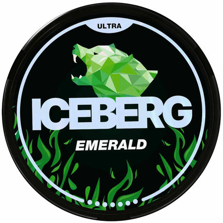 ICEBERG Emerald 70mg strong nicotine pouches can