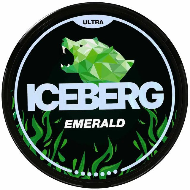 ICEBERG Emerald 70mg strong nicotine pouches can