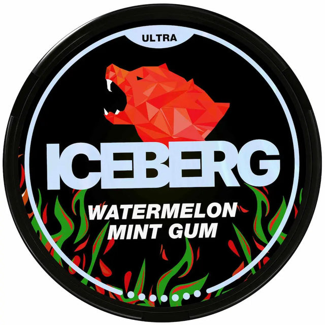 ICEBERG Watermelon Mint Gum 70mg strong nicotine pouches