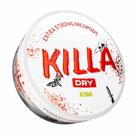 Buy ⁠KILLA Dry Kiwi Nicotine Pouches (16mg) dry pouch
