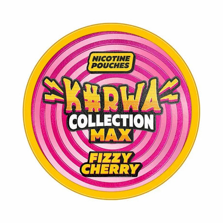 KURWA Collection Max Fizzy Cherry 43mg strong nicotine pouches UK
