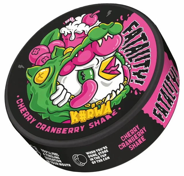 KURWA Fatality Cherry Cranberry 47mg strong nicotine pouches UK
